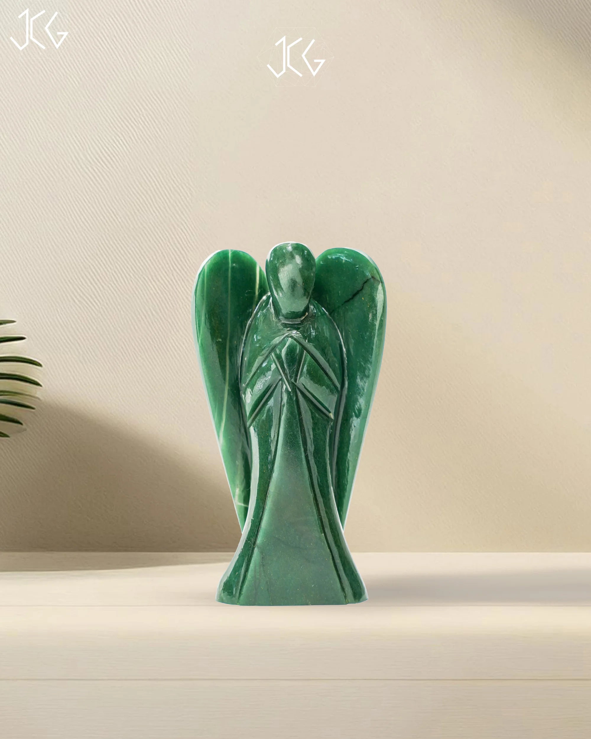 Green Jade Angel Jaipur Crystal Gems